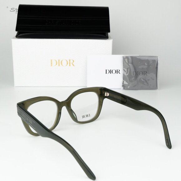 Dior Men Eyeglasses Green Demo Geometric DIORSIGNATUREO CD50054I 098 B2I NEW